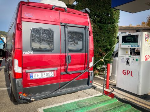 Fylling av gass i Frankrike