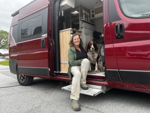 Line fricampet med campervan