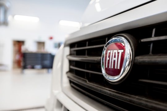 Bilde av bobilfront med Fiat merke