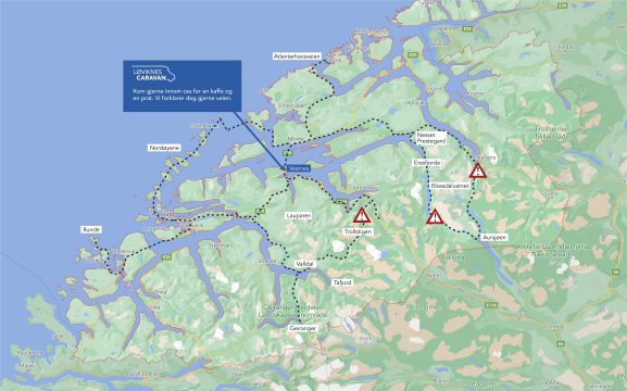 Kartoversikt med turtips