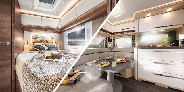 Interioerbilde av em campingvogn