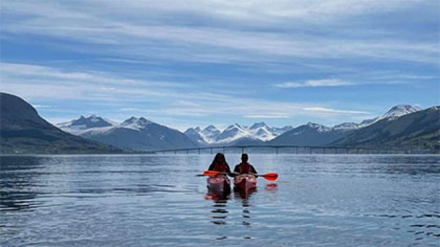 Kajakk på fjorden